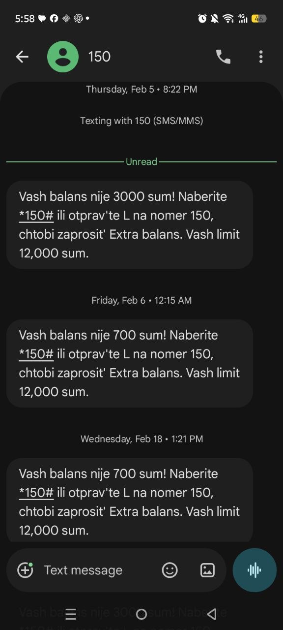 Sizda ham bo'lganmi shunday vaziyat ?
